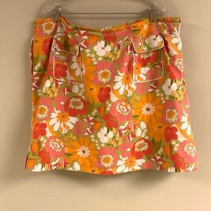 LIZ GOLF Pretty Floral Stretch Golf Skirt  — 22W